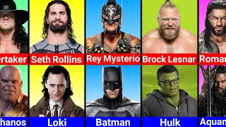 Comparison: WWE Superstars Vs Superheroes