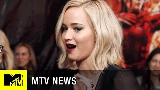 Jennifer Lawrence Guesses 'Hunger Games' Baby Face Mash Ups | MTV News