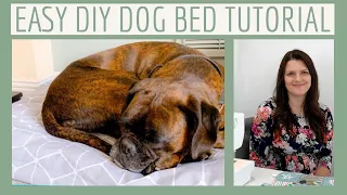 Easy Dog Bed Sewing Tutorial.