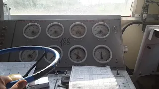 Сибирь из кабины электровоза ВЛ85