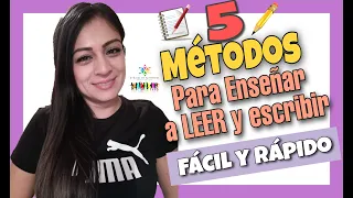 5 MÉTODOS para la LECTORESCRITURA - Enseñar a LEER y ESCRIBIR a un NIÑO / método Rápido Y Fácil