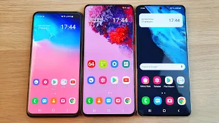 SAMSUNG GALAXY S10E VS S20 VS S21 В ANTUTU BENCHMARK! КТО САМЫЙ МОЩНЫЙ?