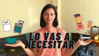 ¿QUÉ cosas básicas necesitas para INDEPENDIZARTE?