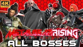 Metal Gear Rising: Revengeance - All Bosses (Main game + DLC, Normal difficulty) [4K, 60fps]