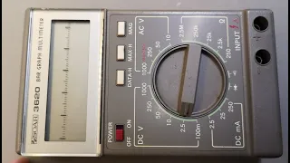 Multimeter SOAR 3620 LCD bar Graph teardown (defective) battery puke leakage melt down