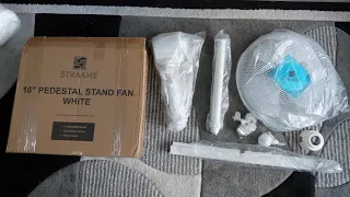 Unboxing 16" Pedestal Stand Fan.