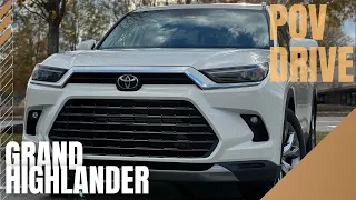 2024 Toyota Grand Highlander Limited Hybrid AWD POV Drive