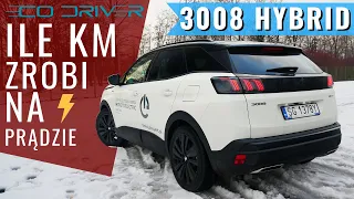 Peugeot 3008 Hybrid4 - TEST zasięgu w trybie elektrycznym (ile przejedzie na prądzie?)