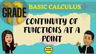 CONTINUITY OF FUNCTIONS AT A POINT || BASIC CALCULUS