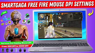 Smart gaga Free Fire Mouse DPi Settings | Free Fire Smartgaga Perfect Headshot Sensitivity Setting