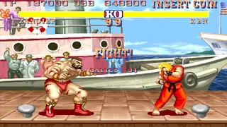 Street Fighter II The World Warrior (Arcade 1CC Hardest Difficulty) Zangief Playthrough