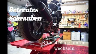 Belag in stark: Bremsbeläge hinten wechseln an der GSX 1250