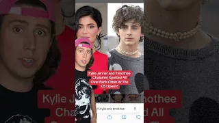 Kylie Jenner and Timothee Chalamet Spotted All Over Each Other At The US Open!? #shorts