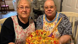 My Mamaw makes Sharon’s famous pasta salad recipe!
