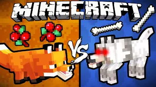 Fox vs. Wolf - Minecraft