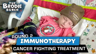 Kendall finally gets Round 2 of Immunotherapy to fight childhood cancer. Stage 2 Neuroblastoma