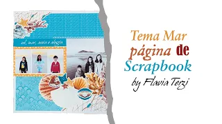 Tema mar - Página de Scrapbooking