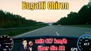 bugatti 417 km h autobahn