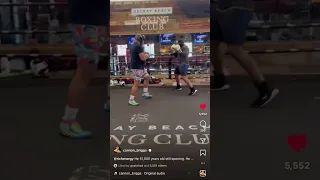 51 Year Old Former World Champion 🏆 Shannon Briggs STUNS Sparring Partner 😤 #boxing #sports