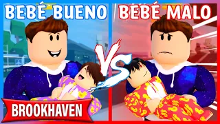 BEBÉ BUENO VS BEBÉ MALO en BROOKHAVEN - Roblox YoSoyLoki