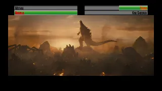 Godzilla v King Ghidorah...with healthbars (Part 3)