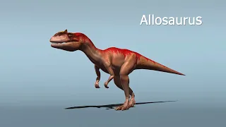 Allosaurus - Profiles and size comparison