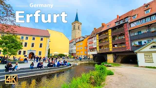 Erfurt, Germany 🇩🇪 Amazing Spring Walk 2023 ☀️ 4K Walking Tour