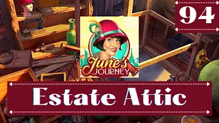 JUNE'S JOURNEY 94 | ESTATE ATTIC - More Hidden Letters & Secrets  - Hidden Object Game