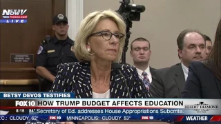FULL: Betsy DeVos Testifies About Trump's Education Budget at Congressional Hearing (FNN)