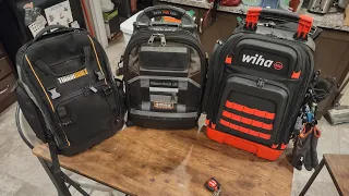 Wiha vs Veto Pro Pac LT vs Toughbuilt Tool Backpacks