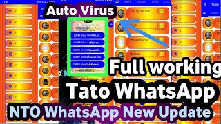 Tato WhatsApp 😈| #NTO_WhatsApp New Update 2023 |Full Working Data Jam ☠️ | Auto Virus 🦠| #Tricks4All