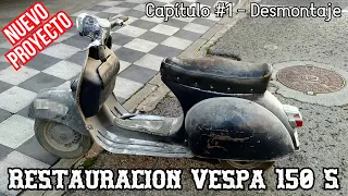 Vespa 150 S 1965 Restoration - Chapter # 1 | Disassembly