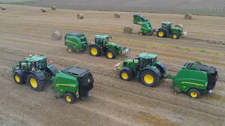 Pressage de paille 2023 - 4 ensembles JOHN DEERE  🌾