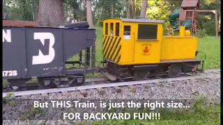 Part 3.0 - Building a Backyard Railroad - Train ride, trestle + switch almost done + 2 Car Templates