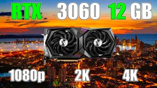 GeForce RTX 3060 12Gb - Тест в 10 Играх в FullHD 1080p, 2K 1440p и 4K 2160p