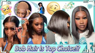 🍨On Budget Lace Frontal Bob Wig | Ultimate Melt HD Lace | #ULAHAIR Review