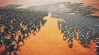100,000 Crusader Knights Vs 150,000 Orcs | Epic Fantasy Battle Simulator | EFBS
