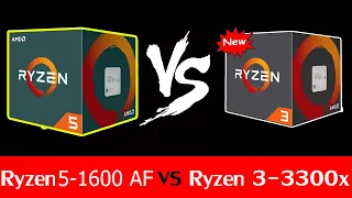 Ryzen 3-3300x VS Ryzen 5 1600 AF  ||  1080p 16 Gaming Benchmarks