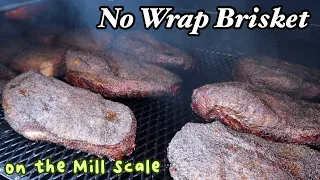 Cooking Brisket Without Wrapping on the Mill Scale 500