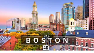 BOSTON SKYLINE LIKE NEVER BEFORE: 4K DRONE TOUR OF MASSACHUSETTS - DREAM TRIPS