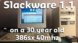 Slackware Linux on a 386sx40