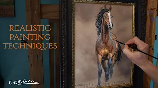 How to Capture the Spirit of a Horse in Oils. Detailed painting techniques!