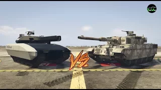 GTA 5 - Durability Test (TM-02 Khanjali vs. Rhino Tank)