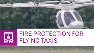 Fire Protection for Flying Taxis
