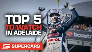 Top 5 drivers to watch at the VALO Adelaide 500 | Supercars 2022