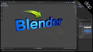 How to add 3D text in Blender 3D | Blender Text Tutorial