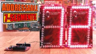 Addressable Big 7 Segments Display PCB