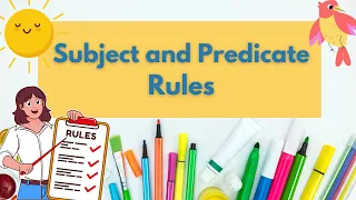 Subject and Predicate for Grade 3: Sentences Made Simple| Identifying Subject and Predicate