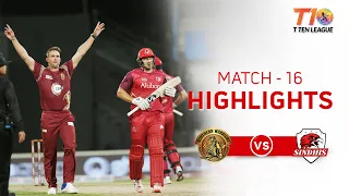 Match 16, Sindhis vs Northern Warriors, T10 League Season 2