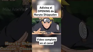 SOLO FANS Adivina el OPENING de #Naruto Shippuden #animeseries #reels #otaku